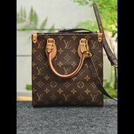 LV路易威登 Sac Plat BB老花琴譜包