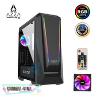 AZZA Mid Tower Tempered Glass RGB Gaming Case Chroma 410A - Black