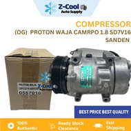 Compressor Aircond Car ORIGINAL NEW Proton Waja 1.8 Campro SD7V16 Sanden System