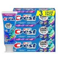 Crest Advanced Kid's Fluoride Toothpaste, Bubblegum Flavor, 4.2 oz, 3 Count, Color-Changing Anticavi