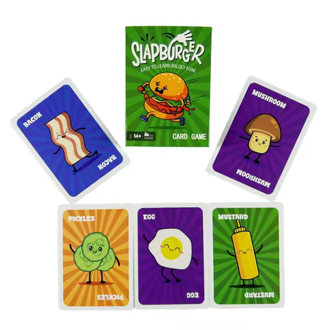 Slapburger Card Game Fun Family Games for Game Night Playing Card Games Families Party Easy to Learn