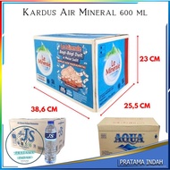 KARDUS KOSONG AIR MINERAL BOTOL UKURAN 600 ML - KARDUS AQUA BOTOL - KARDUS AIR BOTOL KECIL