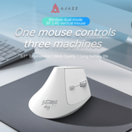 AJAZZ I300 Wireless Ergonomic Mouse, Bluetooth Dual Mode Vertical Computer Office Mouse