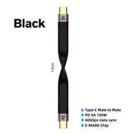 STOD USB 4 Type C Cable Thunderbolt 3 USB C Fast Charging 100W PD Charge 5A Cable E Marker Data 40Gb