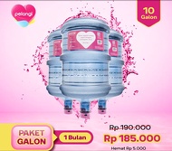 PELANGI Air Mineral - Paket Galon 1 Bulan (10 Galon)