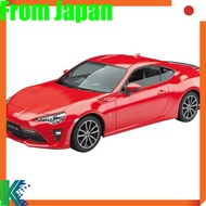 Aoshima Bunka Co. 1/32 Rakupla Snap Kit No. 08-PR Toyota 86 Pure Red Pre-painted Plastic Model (Auto