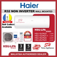 HAIER R32 Non-inverter Air-conditioner Aircond 1.0HP-2.5HP (HSU-LPA series) R32 Non-inverter Aircon