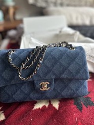 Chanel 22B Denim CF25 Classic Flap 牛仔