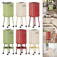 [Tooyful] Tall Trash Can with Wheels And Top Opening Trash Can with Compartments And Storage Functio