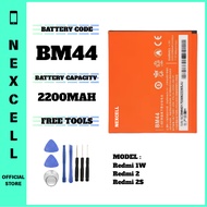 NEXCELL Bateri Serasi untuk Xiaomi Redmi 1W 2 2S Battery Bateri BM44 ( 2200mAh )