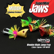 Super Mini Jaws 2.5cm Lure Bait Casting Cork Toman Jump Frog Soft Frog