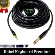 3.5mm jack to akai Ts 6.5mm mono 50cm-5meter keyboard converter cable