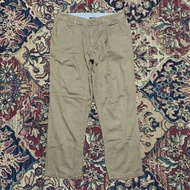 Ikis Pants Khaki to Brown Size M W41 L87 OL18 Waist Width 82 cm Length 87 cm Open Leg 18 cm