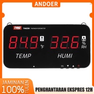 [Ships Within 24 Hours] Intelligent Thermo-Hygrometer -20°C–80°C (-4°F–176°F) with LED Digital Displ