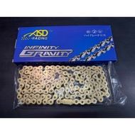 ASD 415 CHAIN 132L 122L RANTAI 415 GOLD CHAIN RANTAI EMAS 415 RACING CHAIN