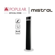 MISTRAL Tower Fan with Remote Control MFD4000R | Oscillation | 15 Hours Timer | 3 Speed Selection | Eco Mode -by POPULAR