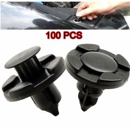 100pcs Car Plastic Rivet Clips Universal Auto Bumper Fastener Retainer Body Panel Trim Motorcycle