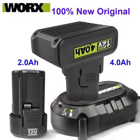 100% Original 12V 2.0Ah 4.0Ah for 12V WORX WA3506 WU127 WU128 WU130 WU131X WU132 WU280 WX128 WX129 W