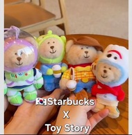 公仔吊飾  🇰🇷 韓國 Starbucks X 反斗奇兵《Toy Story》alien woody  forky buzz 三眼仔 胡迪 小叉 巴斯光年
