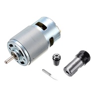 ♦Hot 775 DC Motor 12-36V Ball Bearing Spindle Motor With ER11 Extension Rod Carving Cutter For[C>-