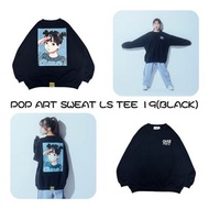 OVERPRINT POP ART SWEAT LS TEE 19(BLACK)