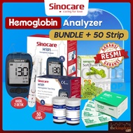Sinocare H101 Hemoglobin Analyzer Alat Cek Tes Anemia H101 HB Monitoring System Set