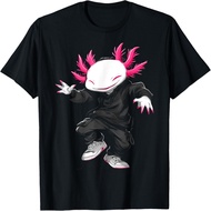 Axolotl Portrait Dance Animal Graphic Illustration Axolotl T-Shirt