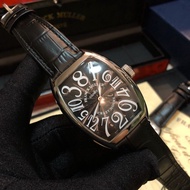 Franck Muller Heel Type Wine Barrel Automatic Series Sapphire Mechanical Movement Mirror Glass Imported Leather Watch