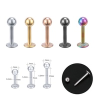 1PCS / 5PCS Piercing Earring Standard EarLobe Labret Lips Helix Tragus Helix Stainless Steel 6/8/10/