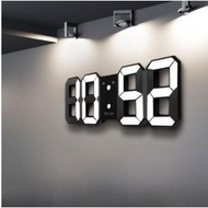 3D LED Digital Display Wall Alarm Clock Multi-Function With USB Cable &amp; Battery