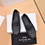 Original Quality    Style Coach Men Loafer Casual Leather Shoes