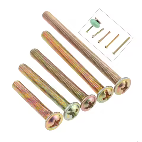 DRELD 10Pcs M4 Screws Handle Screws Furniture Fastener Bolt Hardware M4 * 25mm/30mm/35mm/40mm/45mm L