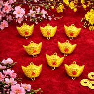 Decorative Hard Plastic Gold Bar CNY – Lucky Fortune – Decor Apricot Branches, Kumquat Branches Deco