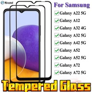 Full Glue Tempered Glass For Samsung Galaxy A22 A32 A42 A52 A72 5G Full Cover Protector Glass For Samsung A12 A32 A52 A72