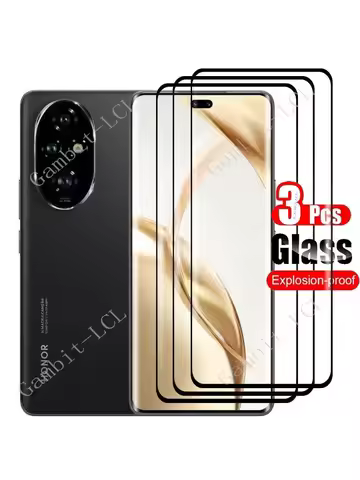 1-3PCS 3D Curved Full Tempered Glass For Honor 200 Protective ON Honor200 Pro Honor200 200Pro Screen