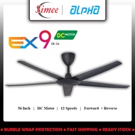 Alpha Cosa EX9 5B/56 5 Blades Remote Control 12 + 12 Speed Forward And Reverse (Matt Black)