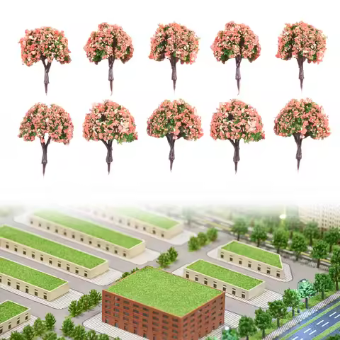 10Pcs 4CM Miniature Model Tree Artificial Train Railroad Layout Scenery Architecture Kid Landscape B