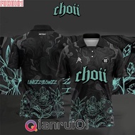 (Fuhui01) CHOII Retro Collar Baju Viral Thailand Jersey Choii Full Sublimation Microfiber Jersey T-s