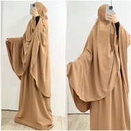 Ayesha Collection Mukna Jilbab Set 2 Pieces Abaya Prayer Dress for Ramadan and Eid