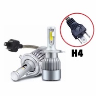 2PCS HEADLAMP LIGHT BULB LED HID H4 H7 H8 Fog Lamp Bulbs 6000k Kereta Lampu Besar Kereta Spotlight
