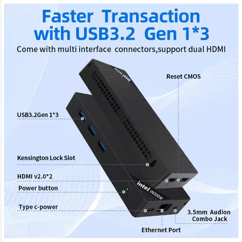 High-end ZX05 Intel Alderlake-N N150/N100 Win11 12G/16G DDR5 Intel UHD Graphics 2TB SSD WIFI6 BT5.2 