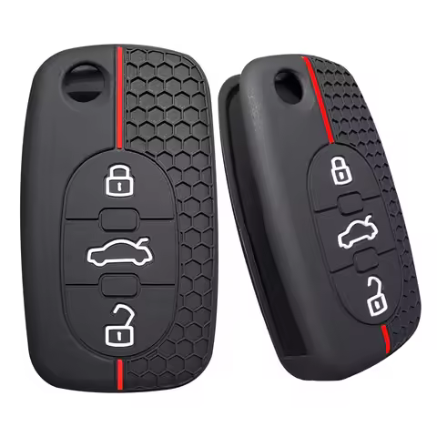 Silicone Key Case Cover Holder for Audi A1 A6 C5 B6 A4 B5 TT 8N A2 A3 A6 A8 Quattro Cover Remote She