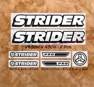 Cutting stiker sepeda Anak Pushbike Strider Stiker Sepeda Balance Bike 1 Set Sesuai gambar