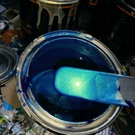 Birmingham blue motorcycle paint, original pu type paint