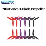 NEEBRC 2/4/6/8/10Pairs Drone Propellers 7040 7Inch Efficient 3 Blades CW CCW Spinner 3-Blade Prop Fo