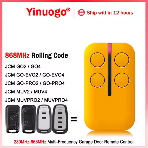 For JCM GO2 GO4 GO-EVO2 GO-EVO4 GO-PRO2 GO-PRO4 MUV2 MUV4 MUVPRO2 MUVPRO4 Garage Door Remote Control