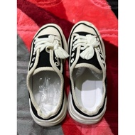 sneakers hitam putih murah jalan jalan kasut handsome size 38
