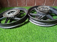 Velg New Megapro Mono Fullset Depan Belakang (Ori Copotan)