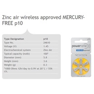 p10 / p312 / p13 / p675 PowerOne Hearing Aids Battery | Power one Hearing Aids Batteries | Premium Z