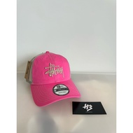 STÜSSY NEW ERA 9TWENTY WASHED BASIC TRUCKER PINK